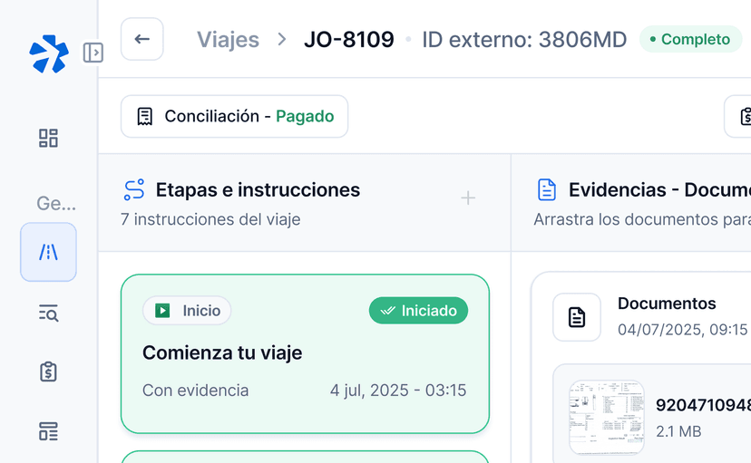 Flujos configurables para el operador: